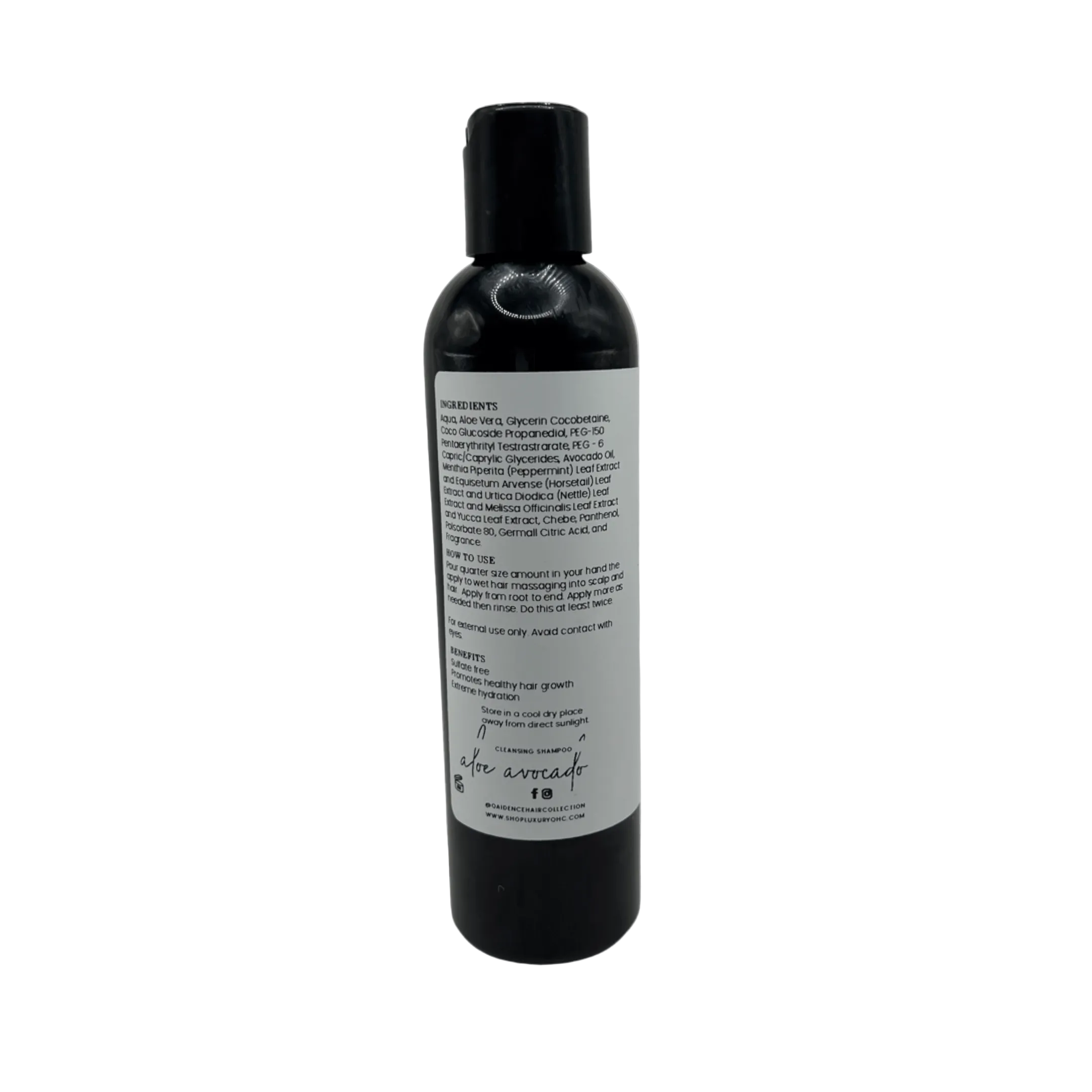 Aloe & Avocado Shampoo - Qaidence Hair Collection